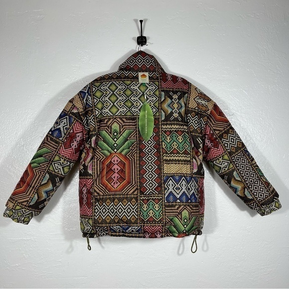 FARM Rio Tropical Rauti Metallic Revers Puffer Jacket Sz - Medium $300 SOLD OUT - Picture 14 of 16